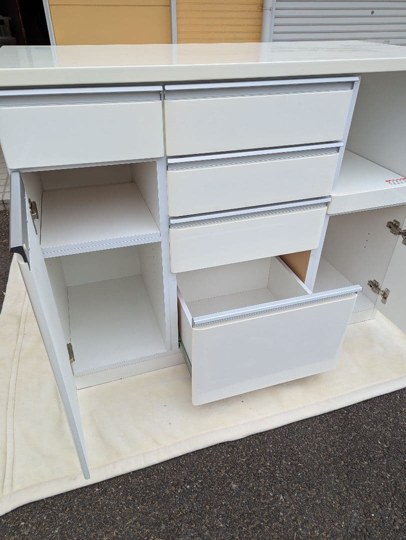 食器棚　レンジボート　キッチンカウンター　ニトリ　コンセント付き