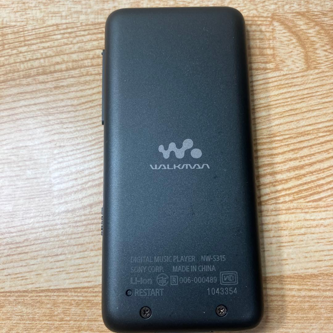 ポータブルプレーヤー SONY WALKMAN NW-S315 BLACK