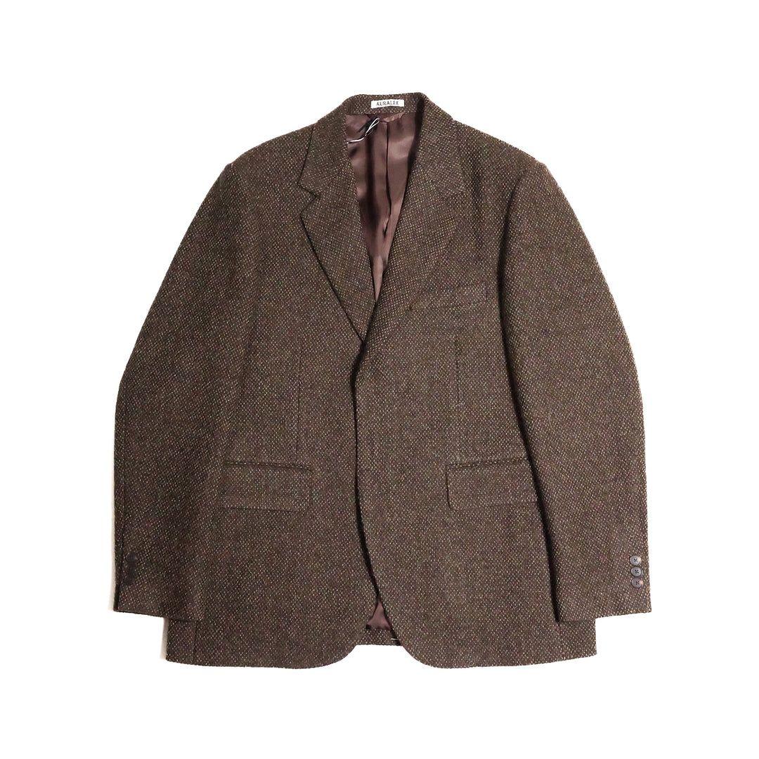 ゆ*送様 LAMA SHETLAND WOOL TWEED OVER JACKE