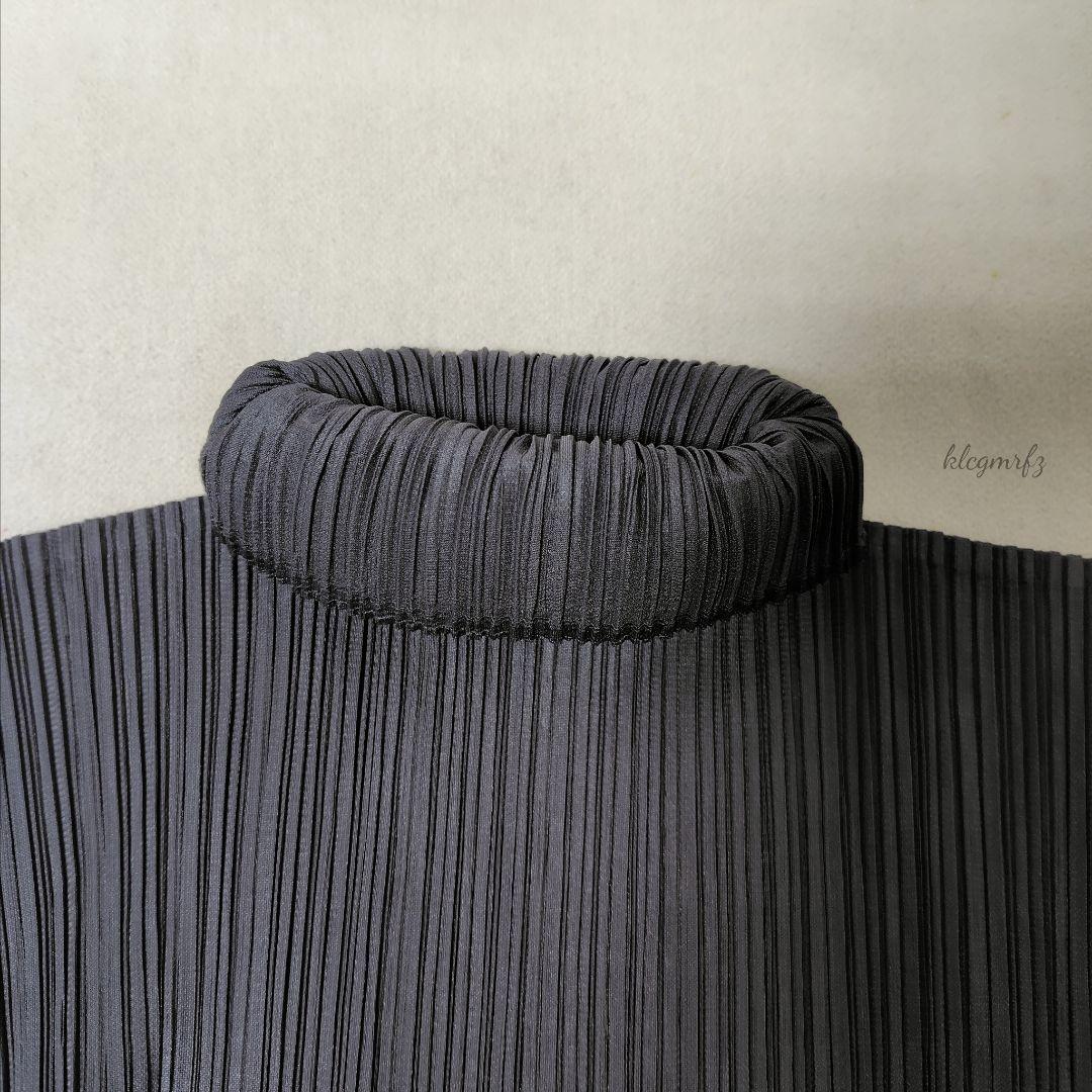 美品 PLEATS PLEASE ハイネック カットソー シャツ イッセイミヤケ