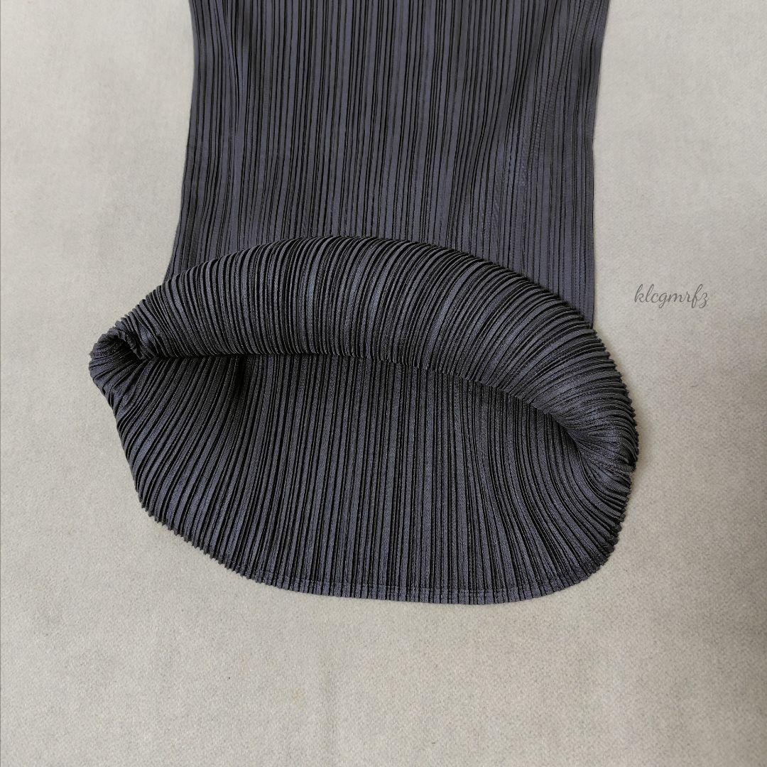 美品 PLEATS PLEASE ハイネック カットソー シャツ イッセイミヤケ