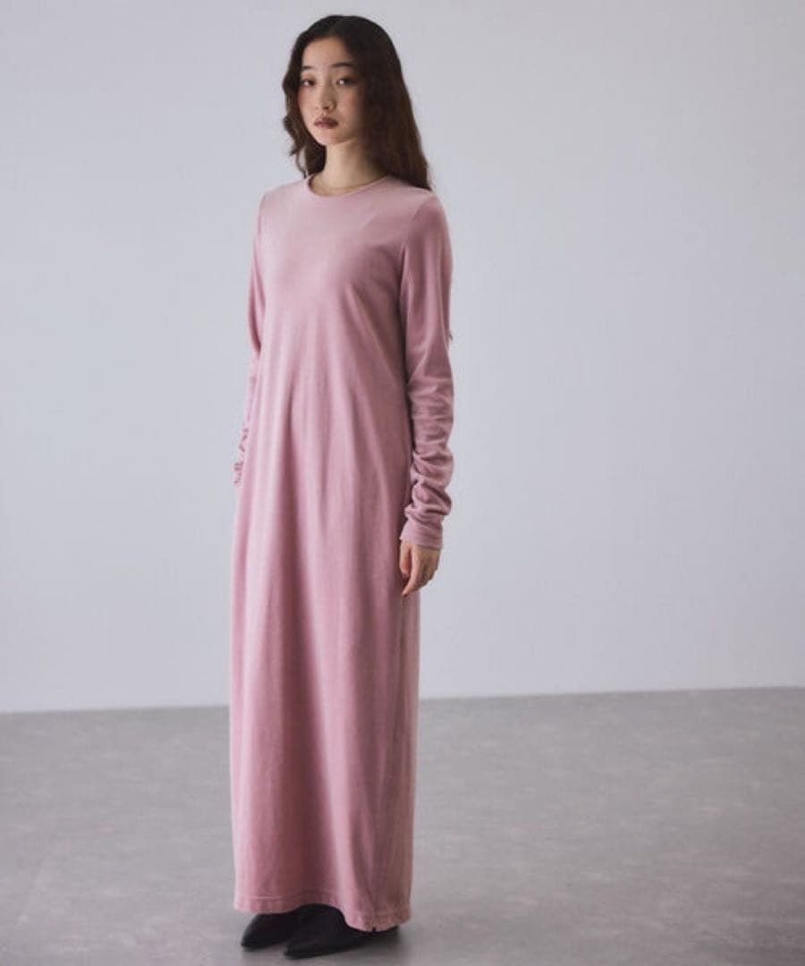 アダムエロペ ボタニカルベロアワンピース adametrope