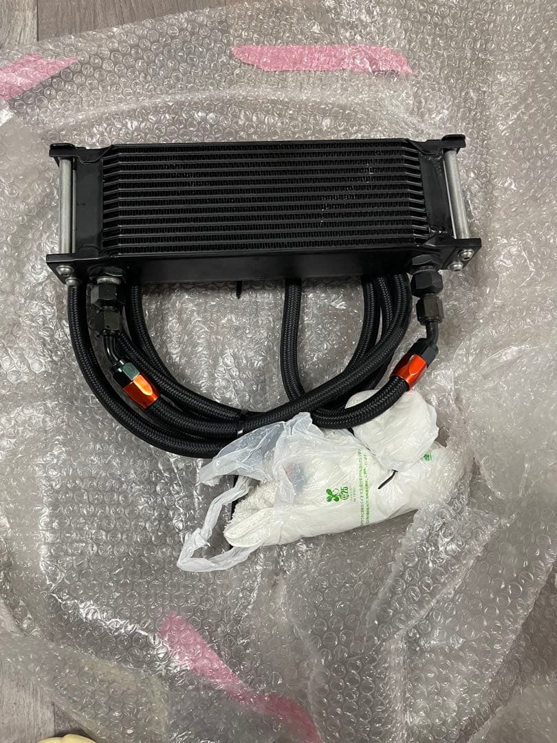 ゼファー400/χ750用 オイルクーラー サイド廻し