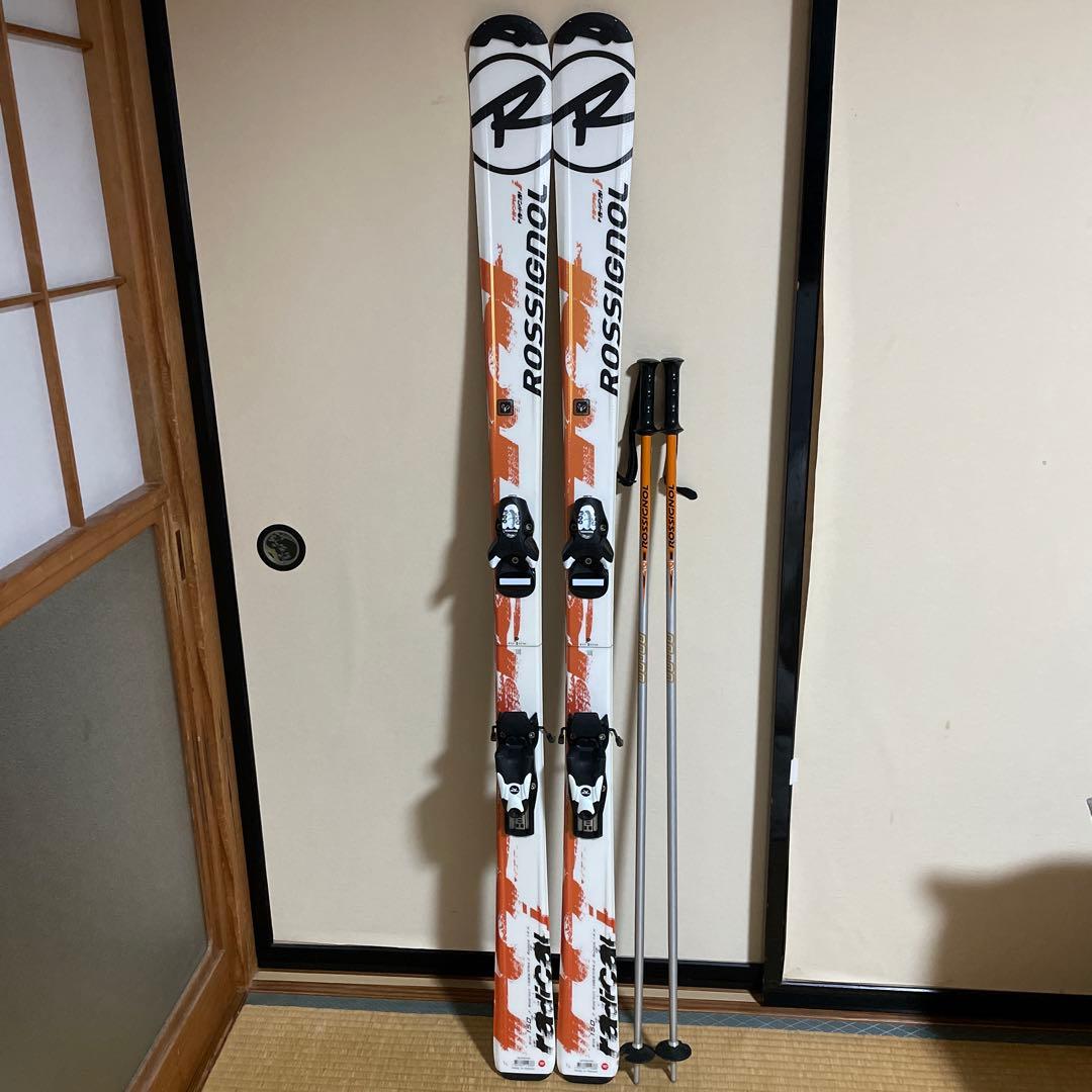 ROSSIGNOL スキー板 ホワイト/オレンジ