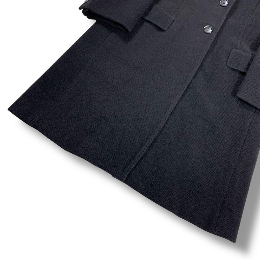 美品✨マックスマーラ チェスターコート ロング丈 アンゴラ混 ネイビー 40