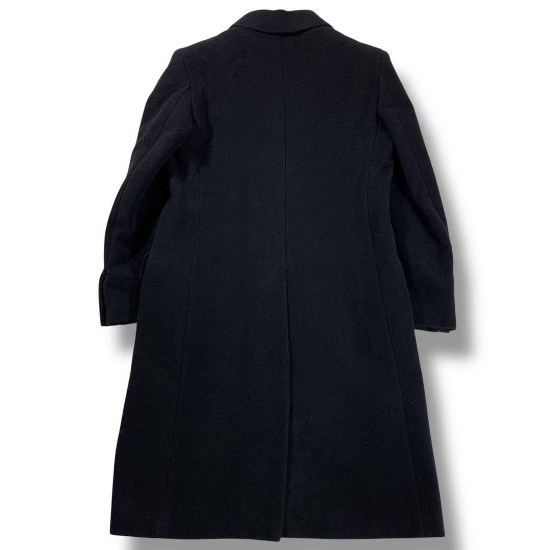 美品✨マックスマーラ チェスターコート ロング丈 アンゴラ混 ネイビー 40