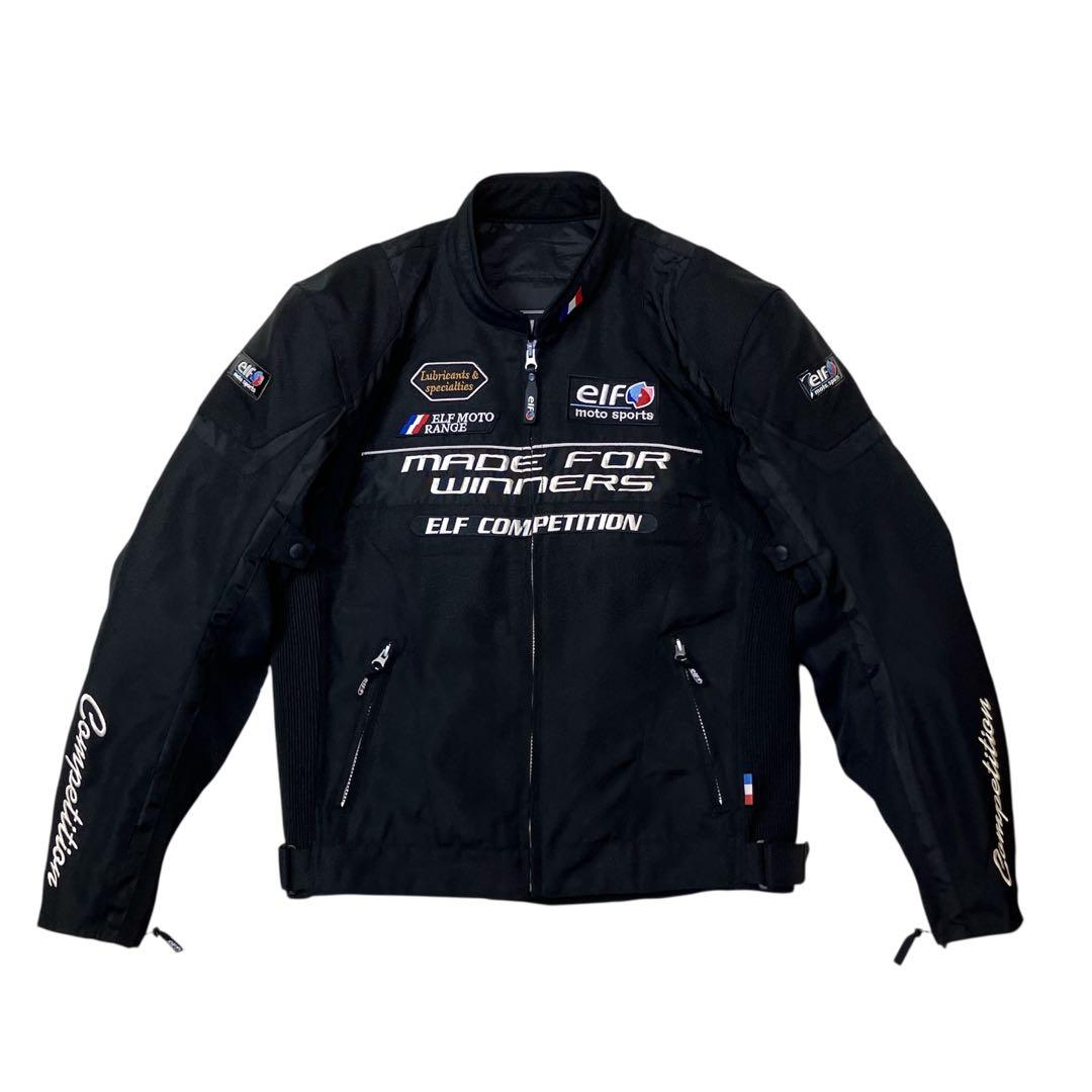美品 エルフ ELF EL-2246 ナイロン バイク ジャケット XL