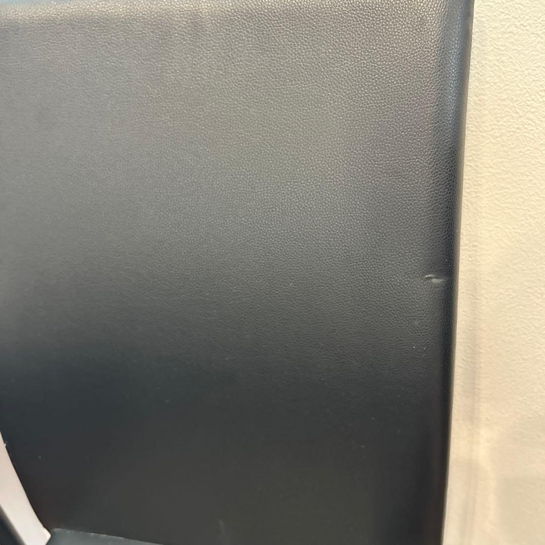 4脚　モダン　ダイニングチェア　ブラック　合皮　スタイリッシュ