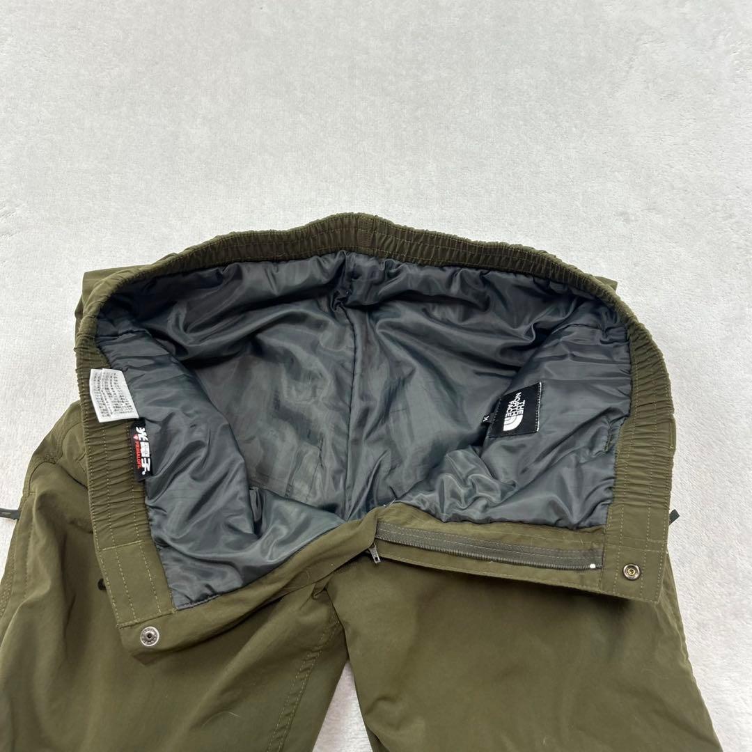 K135 美品 M ザノースフェイス 高い保温性 ロゴ刺繍 パンツ メンズ