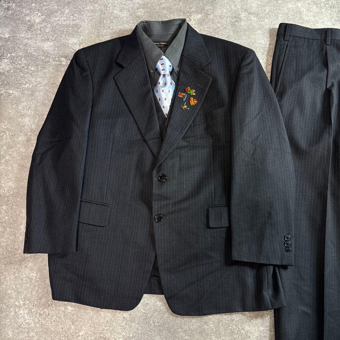 セットアップ ダブルスーツ 成人式 入学式 ピンズ vintage no.149