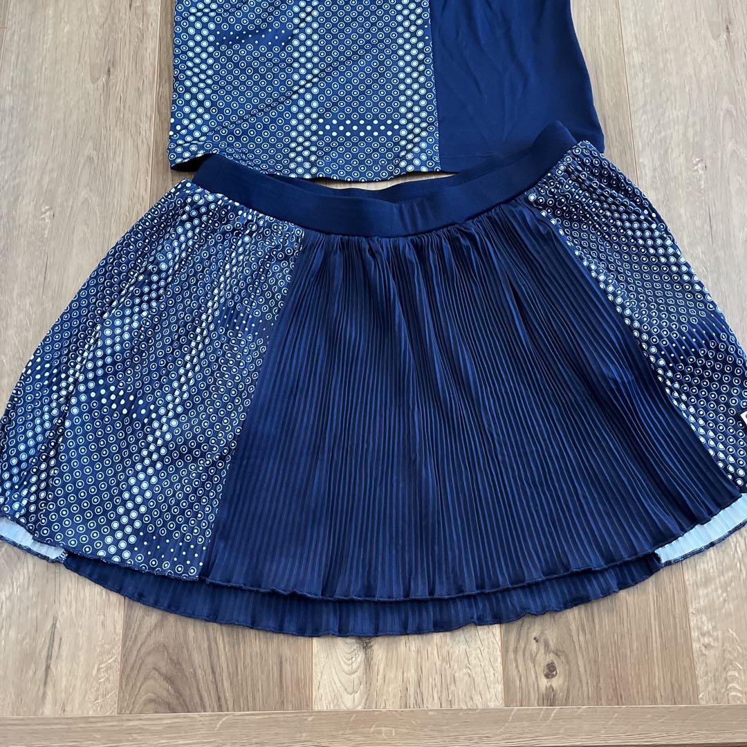 FILA ネイビー ドット柄 テニスウェアセット　美品