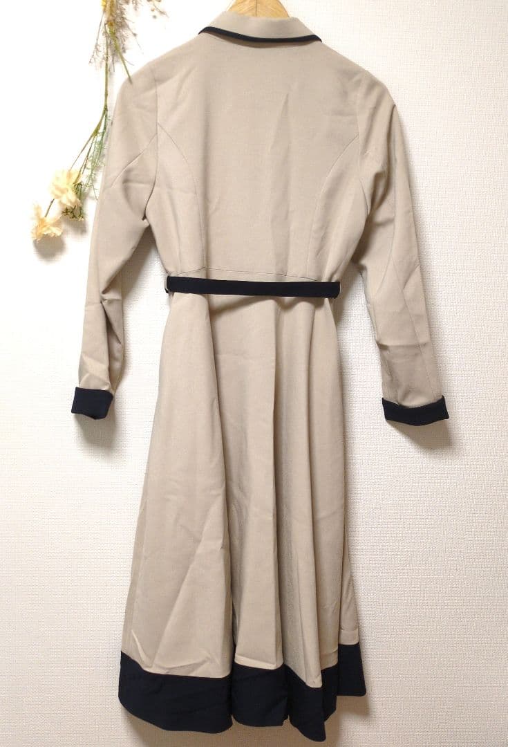 アンアナザーアンジェラス カメオ釦 バイカラー コート アウター お洒落