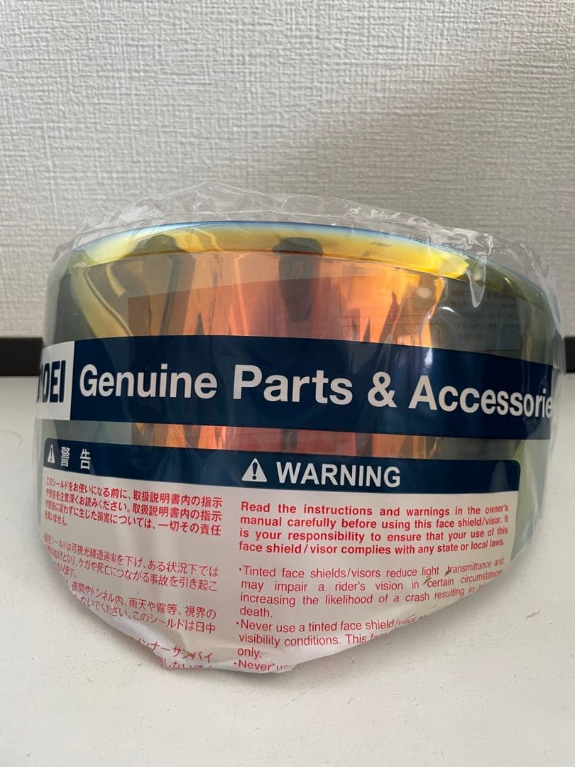 新品SHOEI　CWR-F2 スモークミラーシールド　ファイアーオレンジ