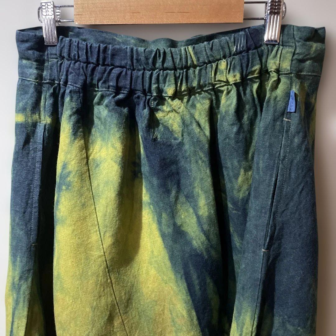 藍染　SOU・SOU 富士　L 麻のパンツ　むらくも染　USED 麻100%