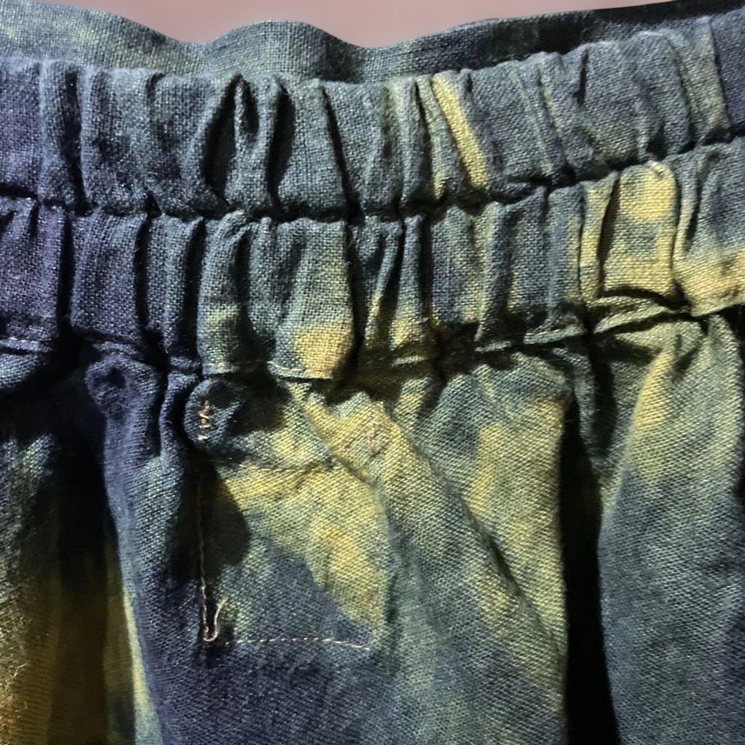 藍染　SOU・SOU 富士　L 麻のパンツ　むらくも染　USED 麻100%