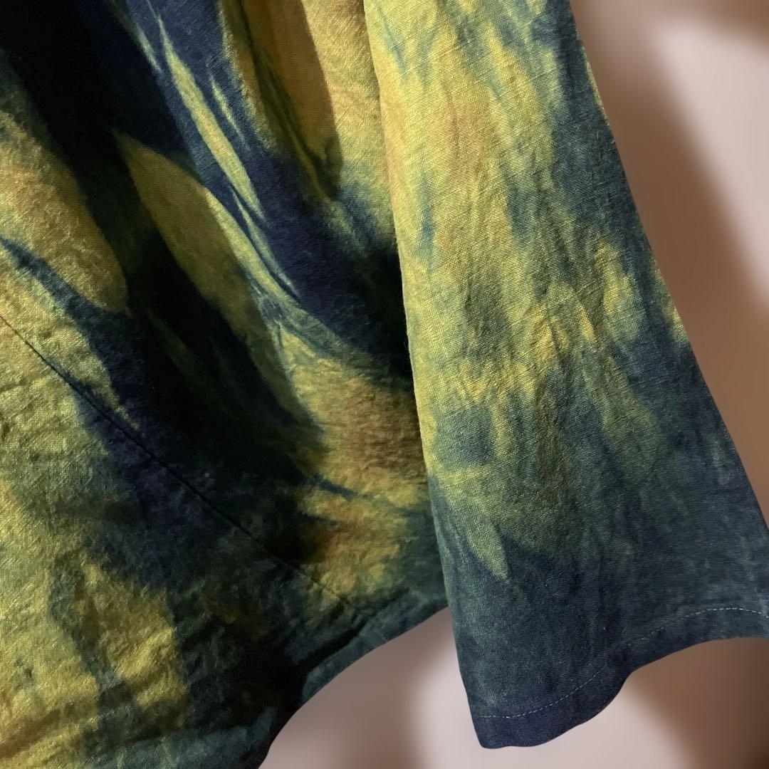 藍染　SOU・SOU 富士　L 麻のパンツ　むらくも染　USED 麻100%