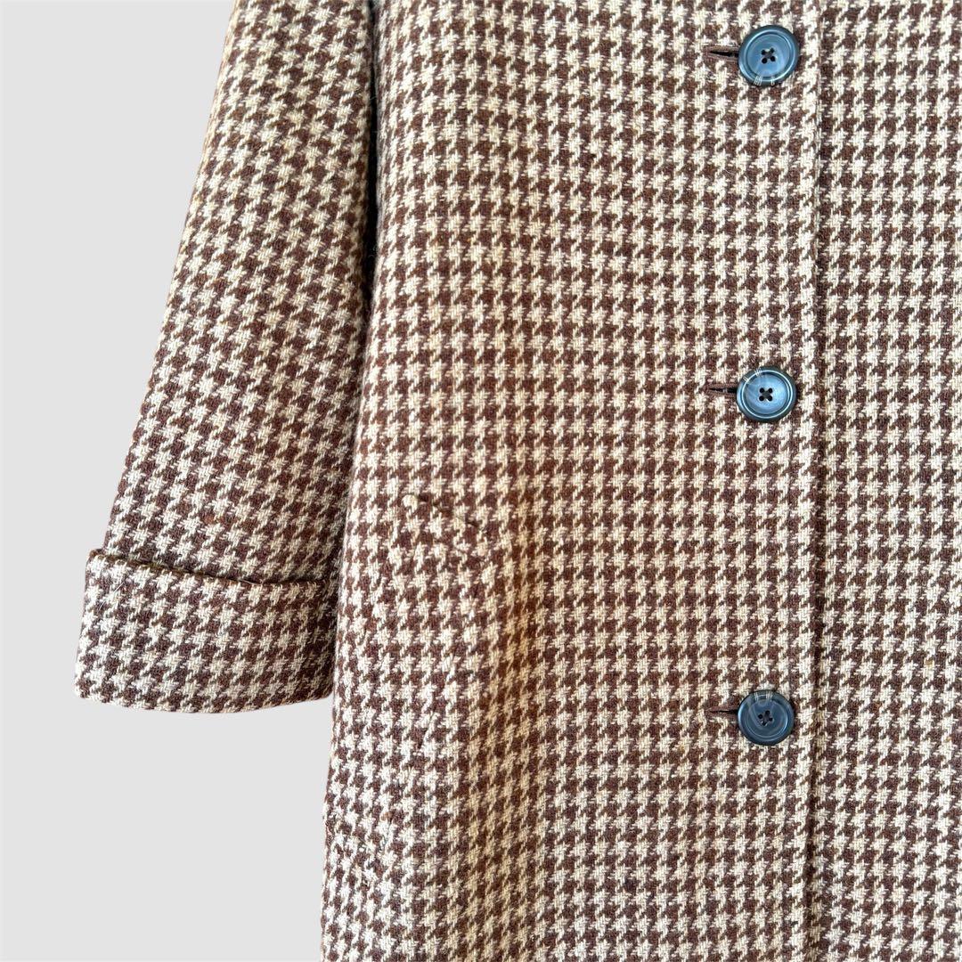 Ralph Lauren ラルフローレン ロングコート ブラウン ベージュ 千鳥