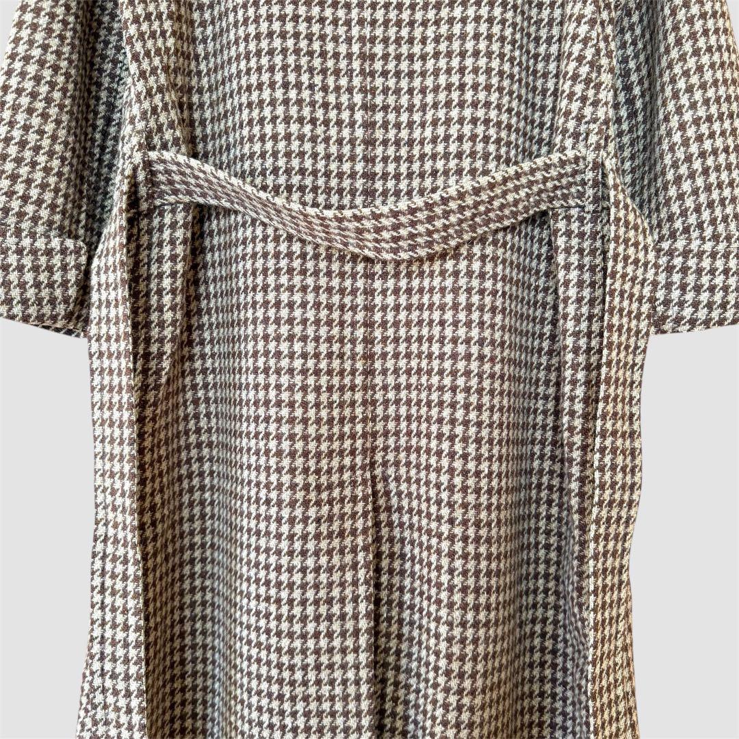 Ralph Lauren ラルフローレン ロングコート ブラウン ベージュ 千鳥