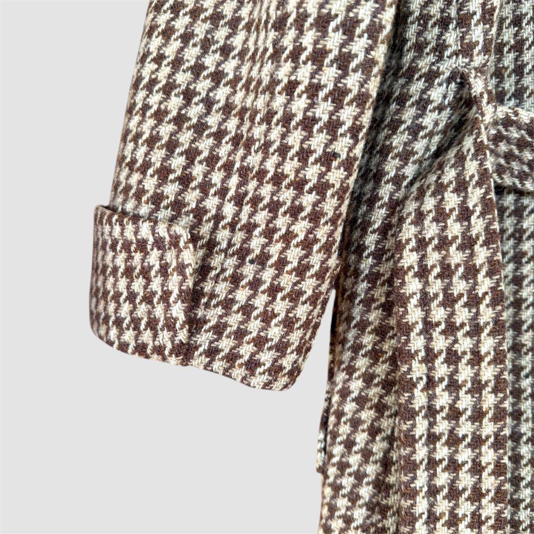 Ralph Lauren ラルフローレン ロングコート ブラウン ベージュ 千鳥