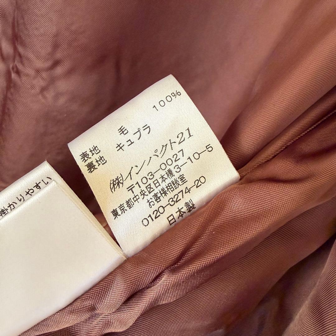 Ralph Lauren ラルフローレン ロングコート ブラウン ベージュ 千鳥