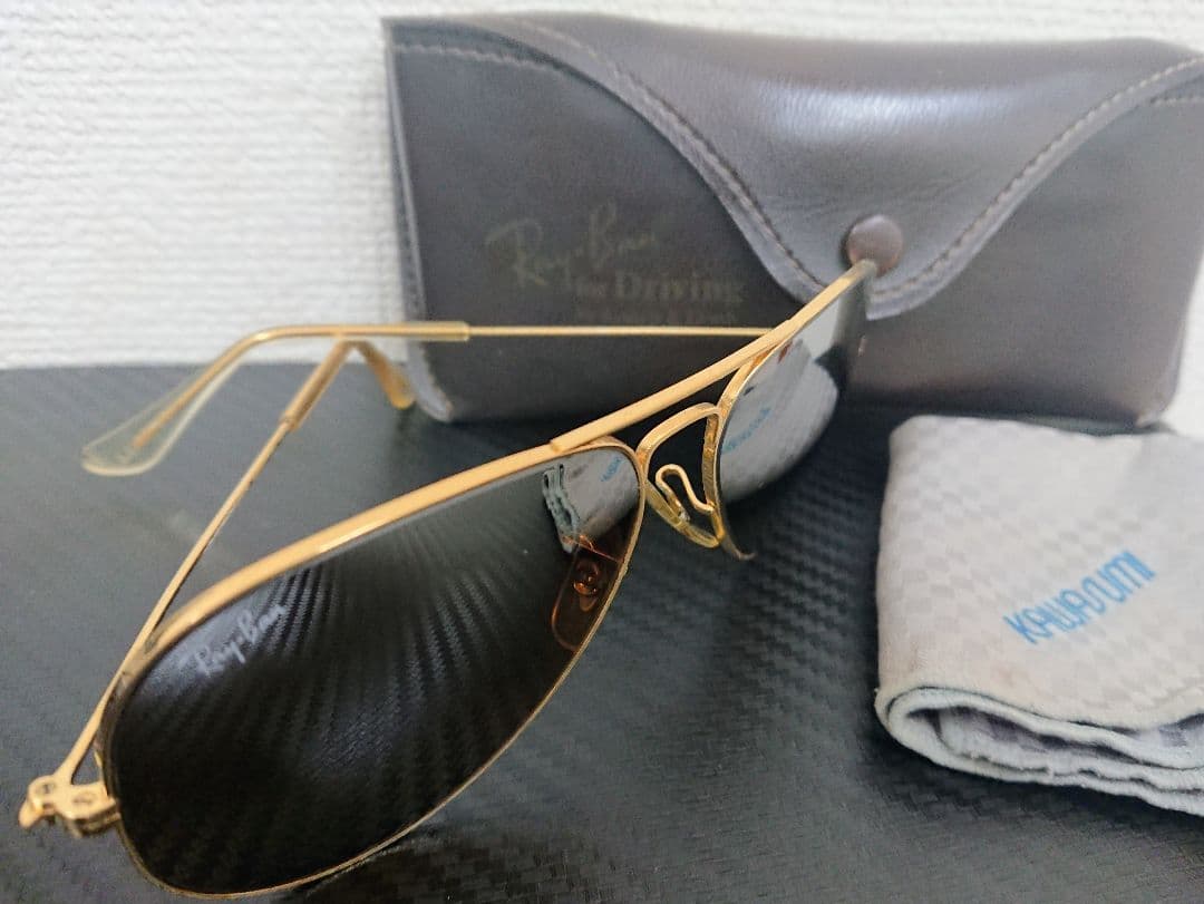 H1【希少】 ボシュロム Ray-Ban アビエーター サングラス USA製