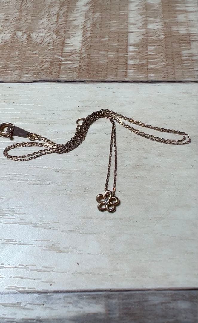 ジュエリーマキ K10 0.014ct ネックレス