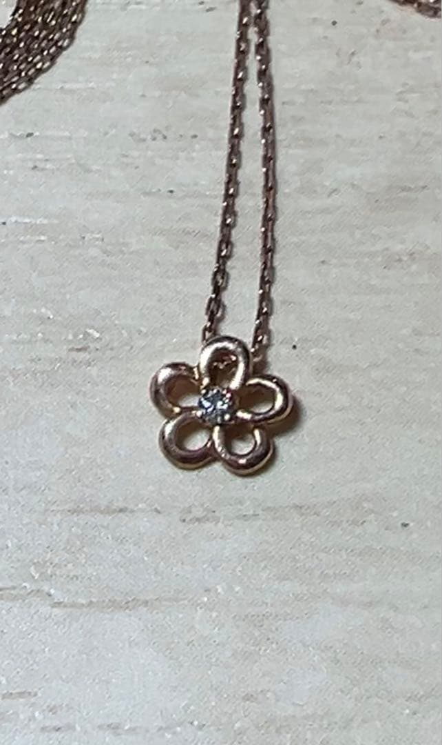 ジュエリーマキ K10 0.014ct ネックレス