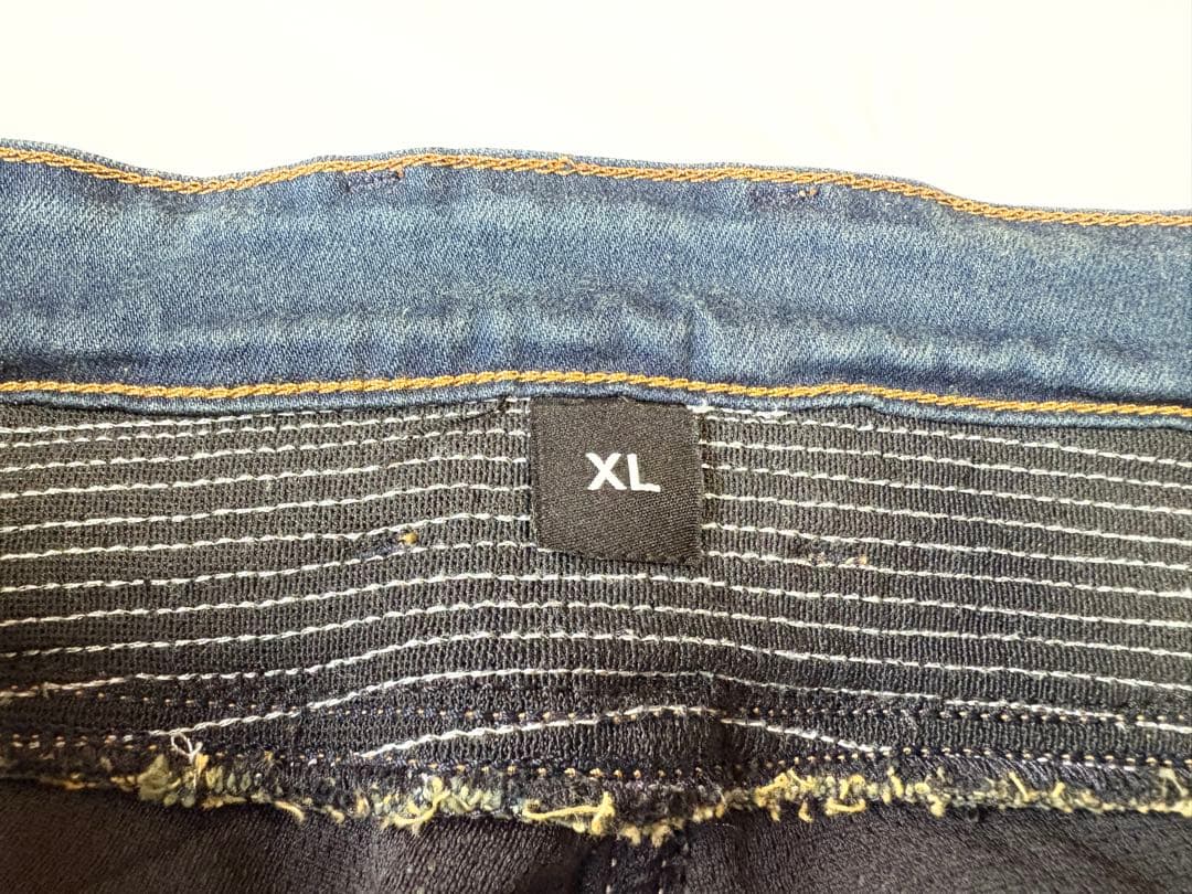 デグナー DP-27V 本革ヒートガード付きメンズデニムパンツ XL