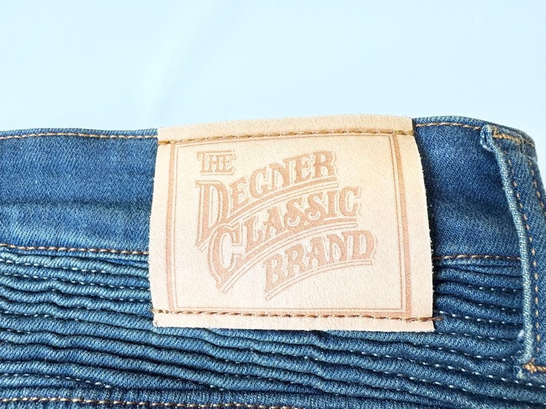 デグナー DP-27V 本革ヒートガード付きメンズデニムパンツ XL
