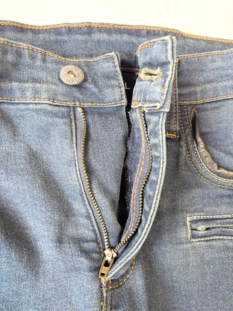 デグナー DP-27V 本革ヒートガード付きメンズデニムパンツ XL