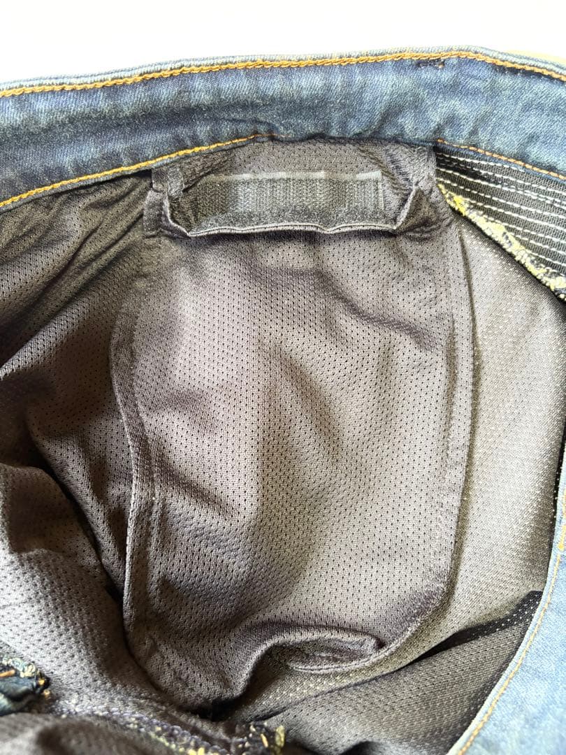 デグナー DP-27V 本革ヒートガード付きメンズデニムパンツ XL