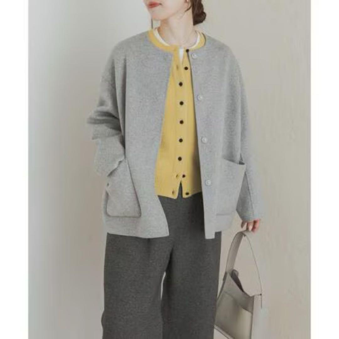 ウールリバーノーカラージャケット