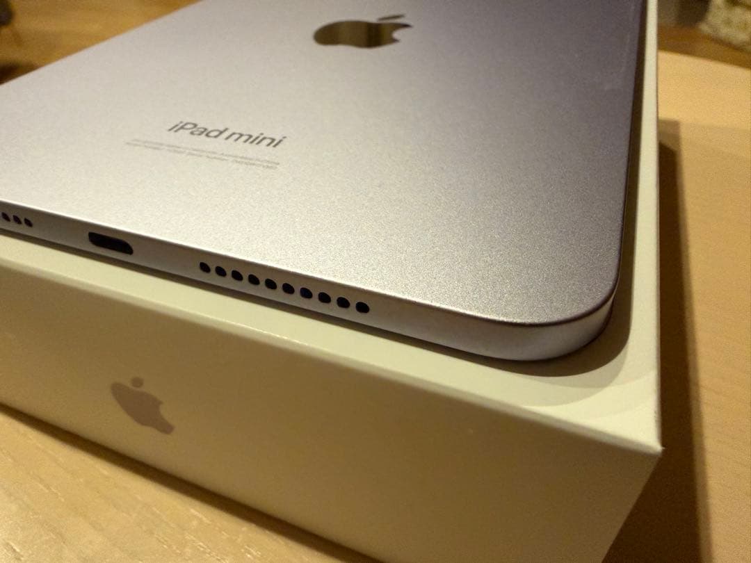 B*u様 iPad mini 第7世代 128GB パープル 美品 バッテリー1