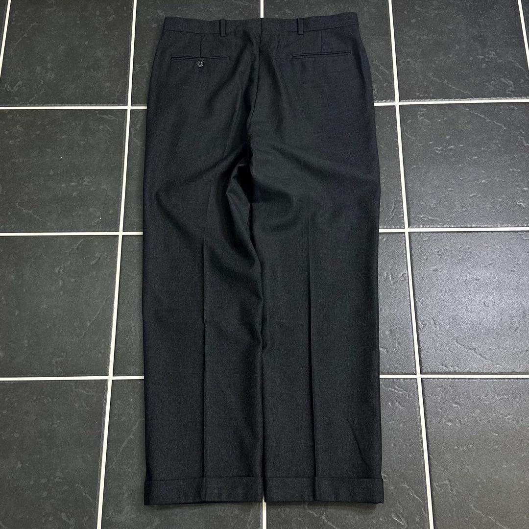 80s Brooks Brothers ウールフランネル　極太　ワイドスラックス