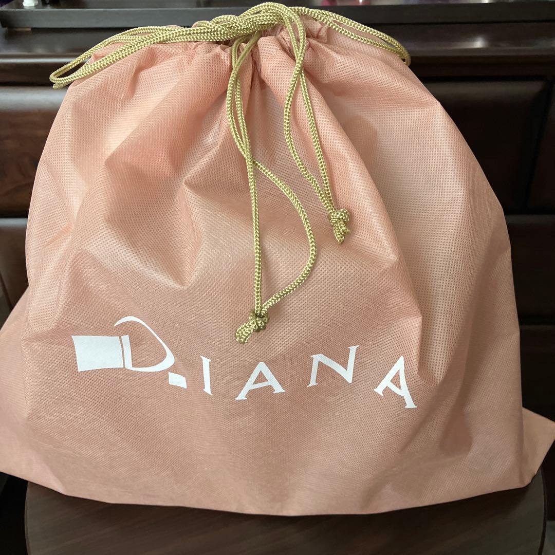 【新品・未使用】DIANA ダイアナ　リボン＆ビジューバッグ ポーチ付き