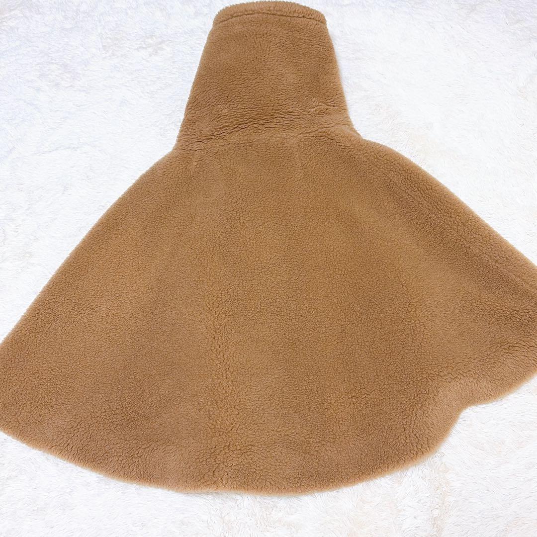 極美品✨ MaxMara マックスマーラ テディベア ポンチョ ケープ キャメル