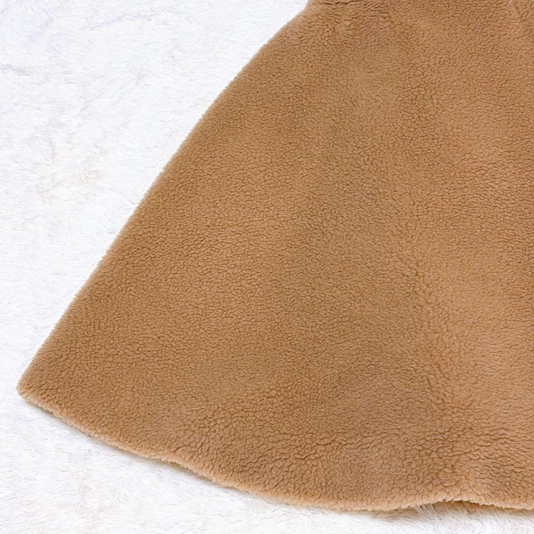 極美品✨ MaxMara マックスマーラ テディベア ポンチョ ケープ キャメル