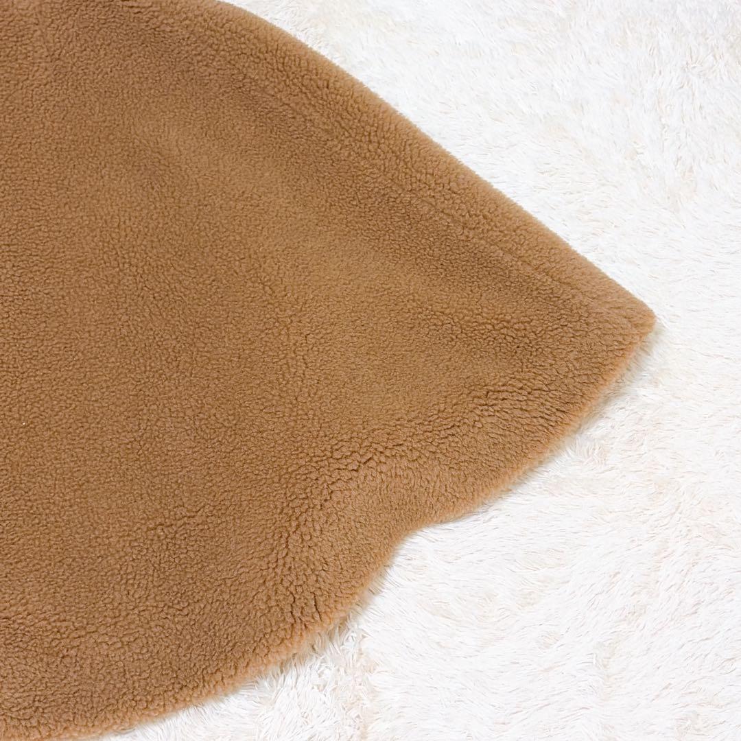 極美品✨ MaxMara マックスマーラ テディベア ポンチョ ケープ キャメル