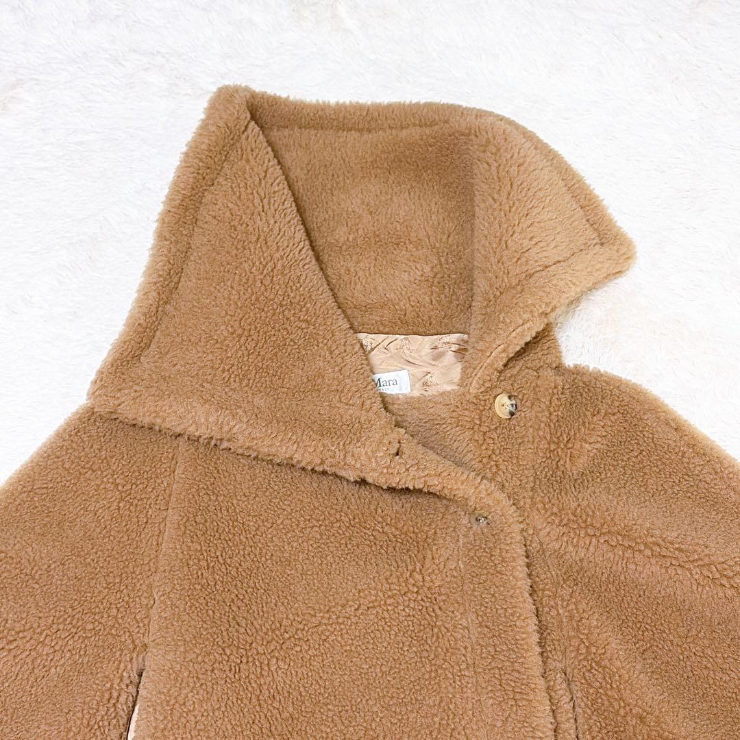 極美品✨ MaxMara マックスマーラ テディベア ポンチョ ケープ キャメル