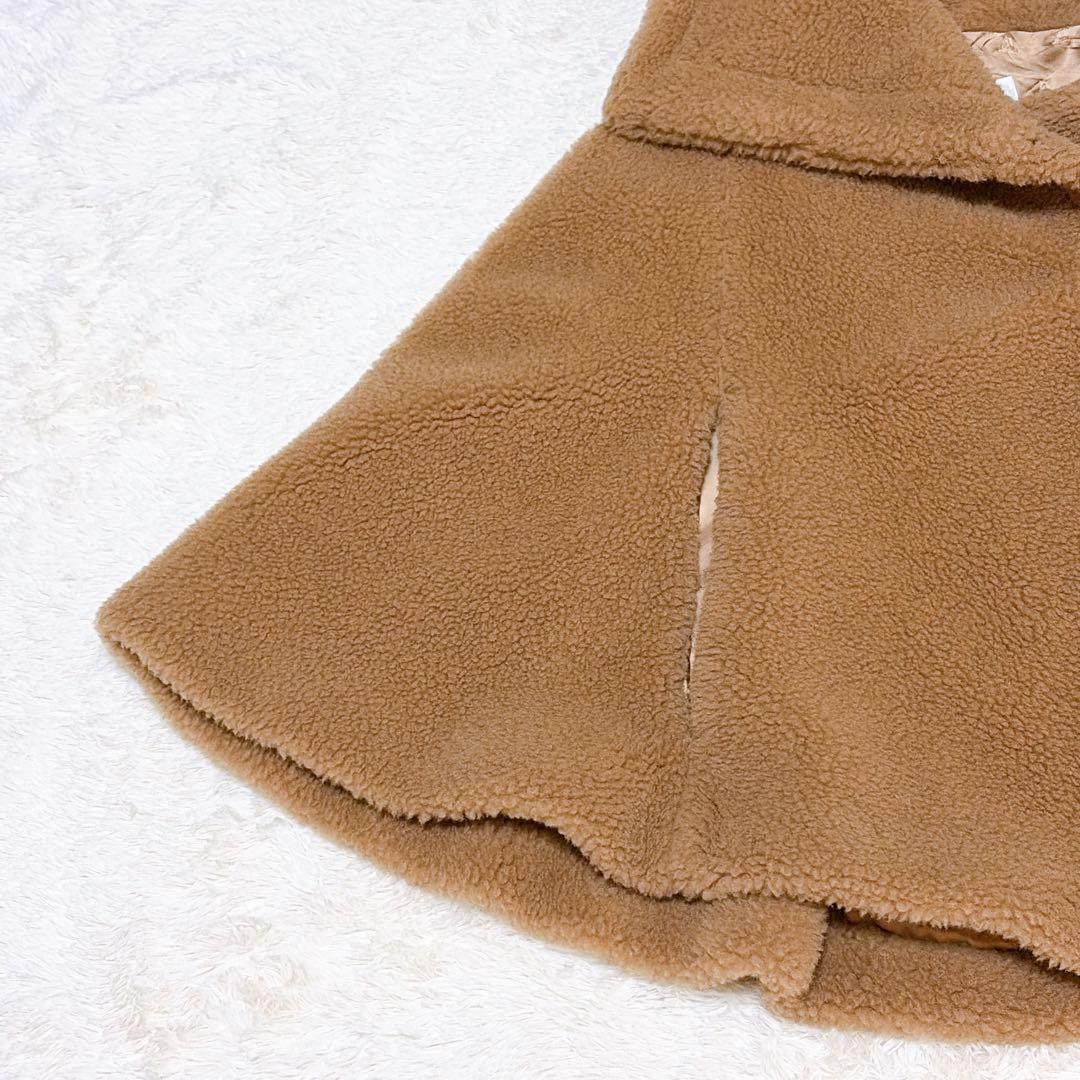 極美品✨ MaxMara マックスマーラ テディベア ポンチョ ケープ キャメル