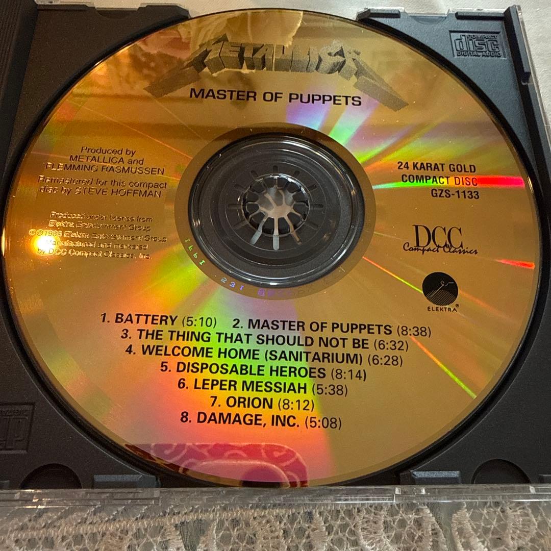 洋楽 llica Master of Puppets 24K Gold CD