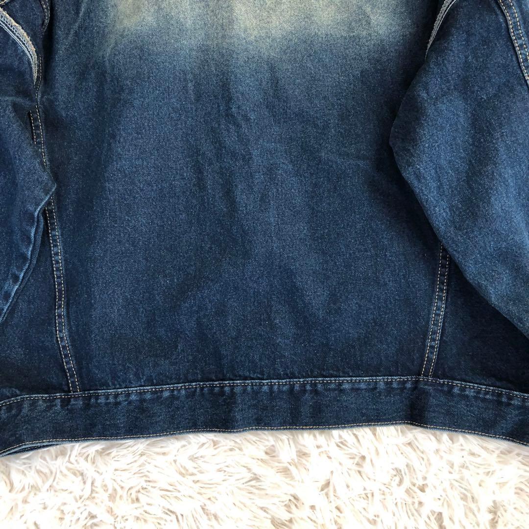 GLAMOUR　グラマー　オーバーサイズ　デニムジャケット　グラデーション