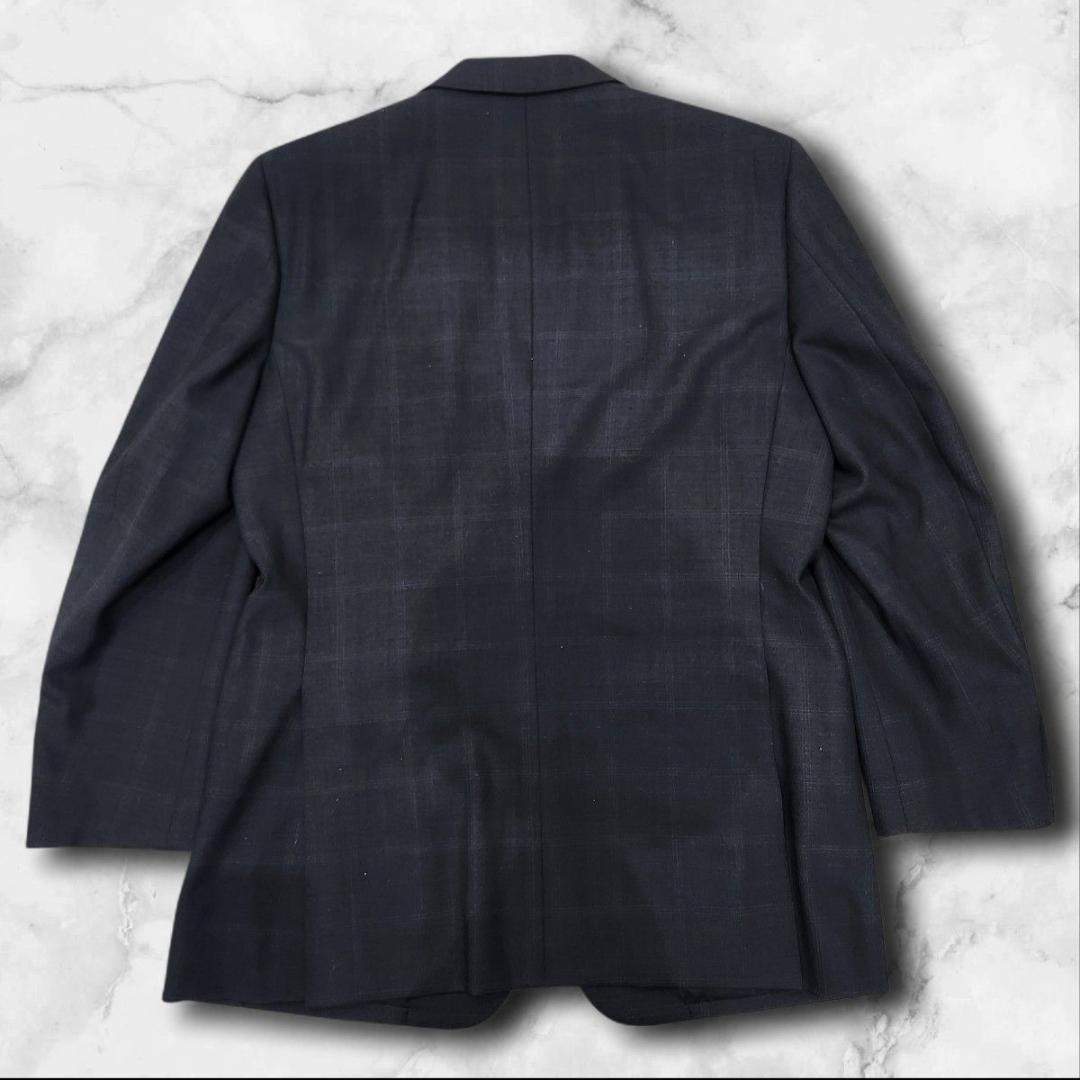 Aquascutum スーツ セットアップ ダークグレー チェック 大きいサイズ
