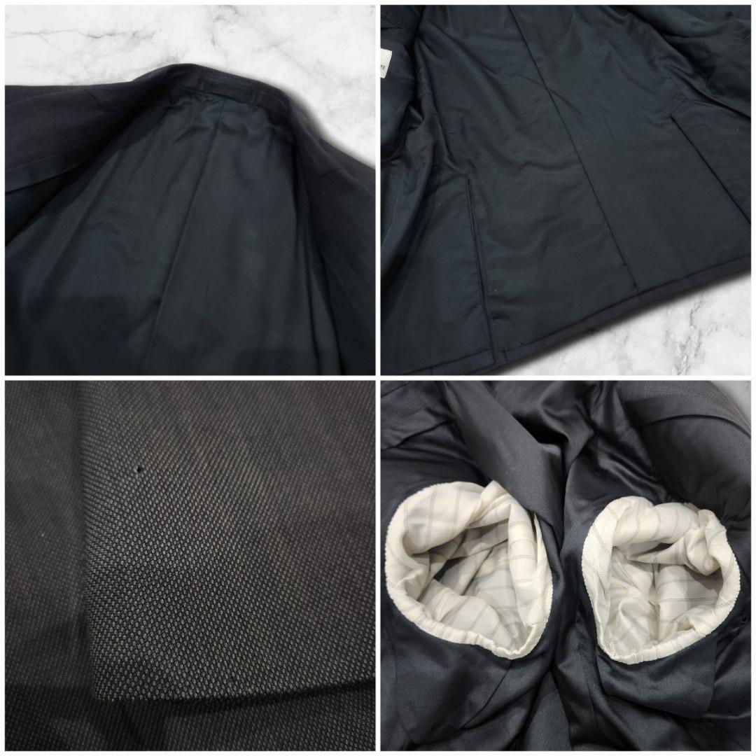 Aquascutum スーツ セットアップ ダークグレー チェック 大きいサイズ