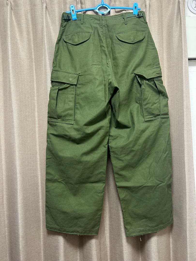 【美品】M−65 パンツ　S−R 軍物　70s 米軍　実物　カーキ　カーゴパンツ