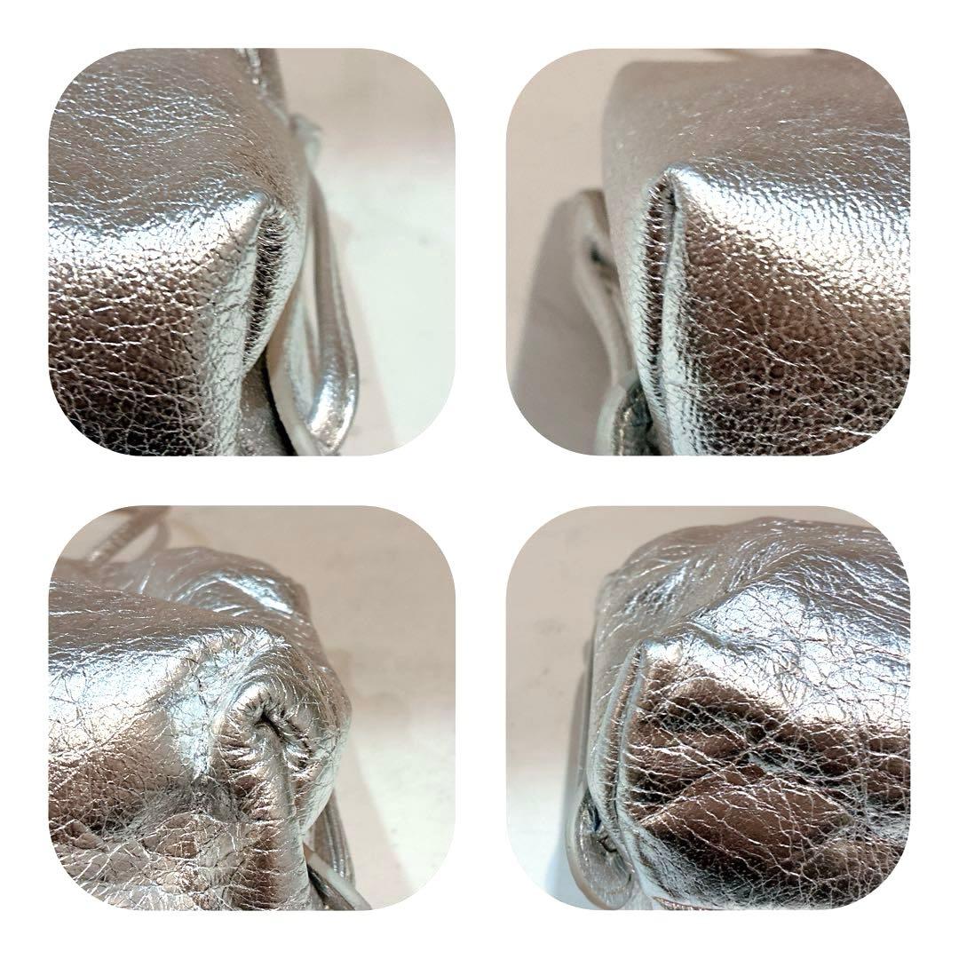 【極美品】MARCO MASI ショルダーバッグ　シルバー