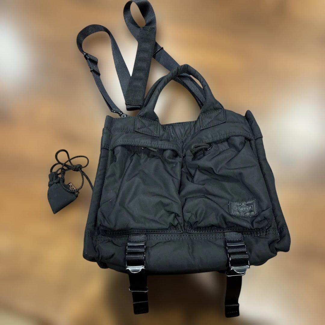 PORTER SENSES TOTE BAG(S) ブラック ショルダーバッグ