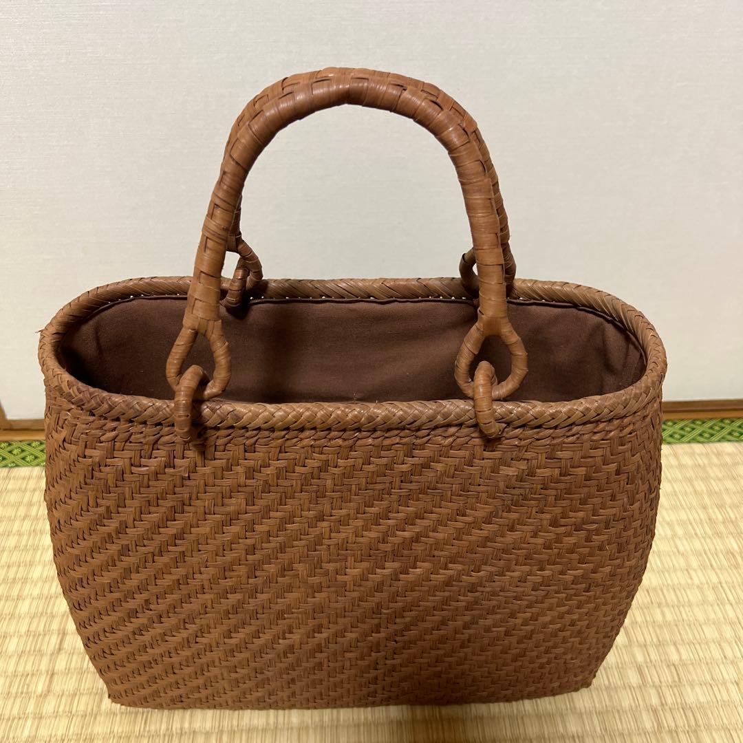 ★極美品★　山葡萄　かごバッグ網代編