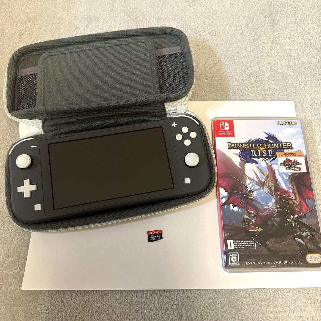 Nintendo Switch Lite グレー モンスターハンターライズ値下げ