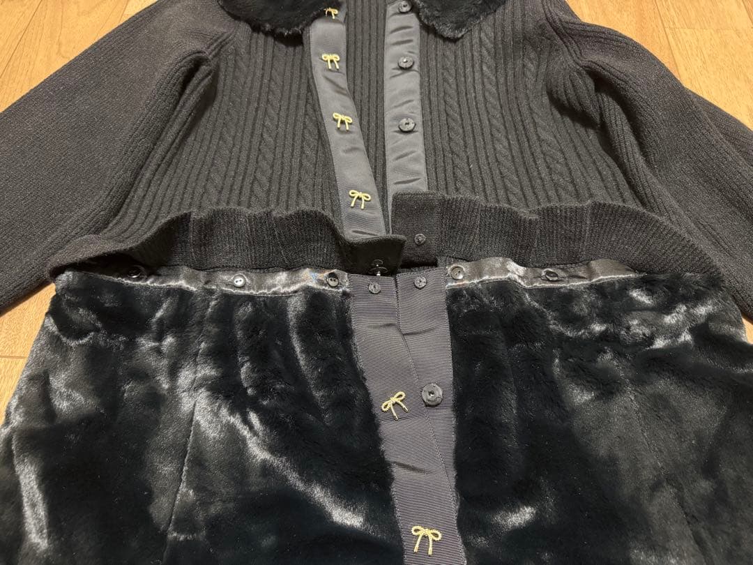 最終値下げ！Super Beauty フアーコート カーディガン 4way 42